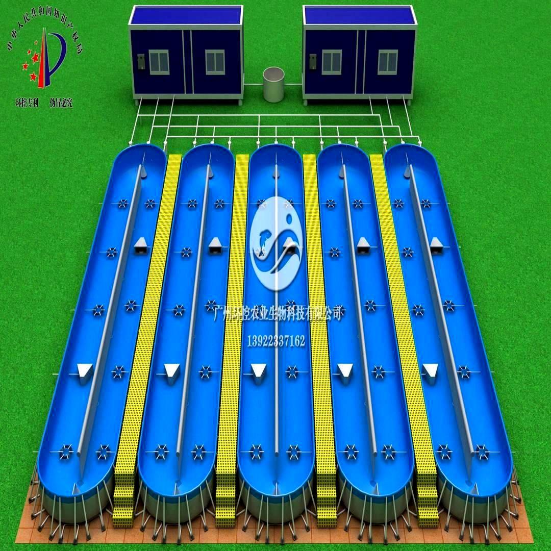 受控钢架跑道式养殖池循环水养殖模块｜工厂化